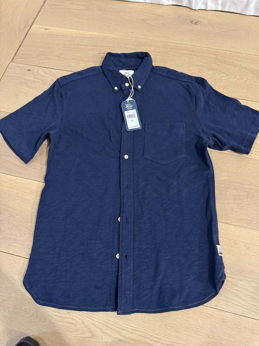 Surfside Supply Short Sleeve Button Down Shirt - Navy